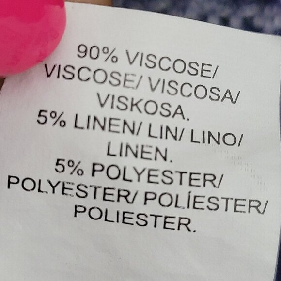 Lucky Brand Sz Small Knit Shirt Top Navy Blue White Stripes Soft Split Neck VGC - Picture 8 of 8